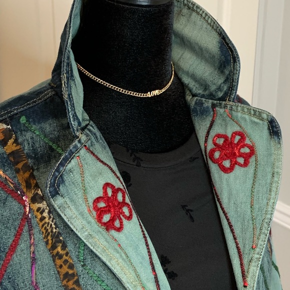 Embroidered Jean Jacket - Picture 6 of 8